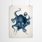 Vintage Octopus Blue by Chaos &#x26; Wonder Design  Poster Art Print - Americanflat